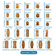 Craftdady 130шт 26 стильные пластиковые бусины KY-CD0001-01-7