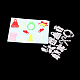 炭素鋼カッティングダイステンシル  DIYスクラップブッキング/フォトアルバム用  装飾的なエンボス印刷紙のカード  クリスマステーマ  マットプラチナカラー  8.1x12.6cm DIY-F032-27-6