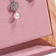 ベルベットのネックレスディスプレイスタンド  木製のブレスレットジュエリーオーガナイザーホルダー  ピンク  31x11.5x27cm PW-WG45844-01-3