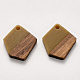 Colgantes de resina y madera de nogal RESI-S384-003A-A02-1