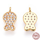 925 Sterling Silver Micro Pave Cubic Zirconia Charms STER-T004-68G-1