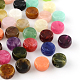 Perles acryliques rondes d'imitation pierre précieuse OACR-R050-M-1