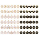 Cheriswelry 8 ensembles 4 styles pendentifs en émail en alliage plaqué or clair ENAM-CW0001-05-2