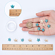 SUNNYCLUE 1 Box 144~156Pcs Turquoise Beads Bulk Starfish Beads for Jewelry Making Synthesis Turquoise Beads Waterproof Beads Loose Spacer Beads Star Beads Bulk Summer Bracelets Making Kit Beige Blue DIY-SC0019-80-3
