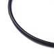 ゴムひものネックレス作り  ブラック  サイズ：長さ約44cm  ワイヤーコード：3、直径mm。 RCOR-440L-6-3