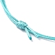 Fabricación de pulseras de cordón de poliéster encerado coreano AJEW-JB01195-01-3