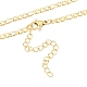 Herren-Halskette aus 201 Figaro-Ketten aus Edelstahl NJEW-N050-A08-3-34G-2