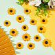 PandaHall 24pcs Resin Sunflower Pendants FIND-PH0005-97-6