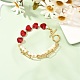 Shell Pearl Beaded Bracelets for Girl Women X1-BJEW-TA00014-2
