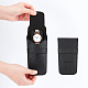 ポータブル pu レザー シングル ウォッチ ポーチ収納袋  男性と女性のための封筒スタイルの時計トラベルケースオーガナイザー  ブラック  14x7.8x0.65cm ABAG-WH0038-19B-3