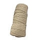 工芸品の編み物用の綿糸  桃パフ  3mm  約109.36ヤード（100m）/ロール KNIT-PW0001-01-27-1