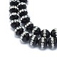 Brins de perles d'onyx noir naturel G-F604-08A-8mm-3