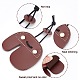 Gorgecraft 2Pcs 2 Style Fingers Leather & Cow Archery Bow Gloves Tip Protector AJEW-GF0004-02-3
