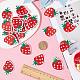 GORGECRAFT 50Pcs Strawberry Embroidered Patches Embroidery Cloth Iron on Patches Mini Cute Red Fruit Applique Patches for Women Sewing DIY Clothes Jackets Dress Jeans Hat Backpacks FIND-GF0004-84-3