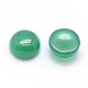 Natürliche grüne Onyx-Achat-Cabochons G-P393-R05-8MM-2