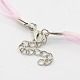 Free Gift Box Handmade Dichroic Glass Pendant Necklaces NJEW-JN00778-10