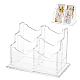 4-Slot Transparent Acrylic Business Name Card Display Stands ODIS-WH0030-64A-1