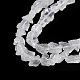 Hebras de perlas de cuarzo cristal natural bruto en bruto G-B065-C12-4