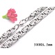 201 Stainless Steel Byzantine Chain Necklaces NJEW-V0299-02-1