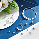 Unicraftale 40 pièces 4 tailles perles d'espacement en strass 316 perles chirurgicales en acier inoxydable 1~2mm trou bouchon perles disque strass bracelets perles pour la fabrication de bijoux RB-UN0001-07-4