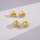Alloy Half Round Stud Earrings for Women JE1008A-2