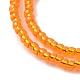 Set di braccialetti elastici con perline di perle di vetro stile 2 pz 2 stile per le donne BJEW-JB09356-5