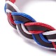 Ensemble de bracelets de cordon en cuir pour hommes femmes BJEW-C005-02B-5