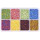 Pandahall Elite about 12800 pcs 12/0 Round Glass Seed Beads for Necklace Bracelet DIY Jewelry Craft Making SEED-PH0011-04-1