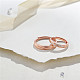 Shegrace populares anillos de pareja de plata esterlina ajustables 925 JR245B-3