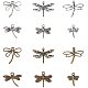1PandaHall Elite about 48pcs Assorted Dragonfly Charm Pendant Connector for DIY Jewelry Making Accessaries TIBEP-PH0005-08-FF-1
