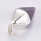 Cone Pendulum Amethyst Pendants G-N0057-18-3