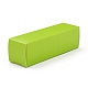 折りたたみ式クラフト紙箱  口紅包装用  長方形  芝生の緑  15.9x5x0.15cm CON-K008-D-04-1