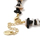 Natural Pearl & Shell & Obsidian Chips Beaded Bracelets BJEW-C051-38G-3