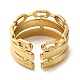 304 anillo abierto ovalado hueco de acero inoxidable para mujer. RJEW-D012-01G-3