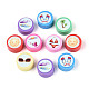 Bedruckte handgemachte Polymer Clay Perlen&nbsp;CLAY-T022-12I-1