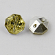2-Hoyo botones de octágono de acrílico Diamante de imitación de Taiwán BUTT-F016-13mm-33-2