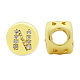 Perle di zirconi cubici trasparenti in micro pavè di ottone KK-T030-LA843-NX3-1