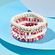 Ensemble de bracelets extensibles en perles heishi en argile polymère faits à la main BJEW-JB07401-03-2