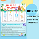 Paper Self Adhesive Reward Stickers DIY-WH0488-30B-6