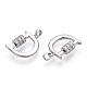 Rhodium Plated 925 Sterling Silver Micro Pave Cubic Zirconia Charms STER-T004-12P-3
