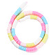 Fixed 5 Color Handmade Polymer Clay Bead Strands CLAY-S096-029Q-2