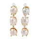 Orecchini pendenti con perle naturali EJEW-P256-37G-1