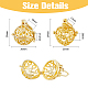 DICOSMETIC 8Pcs 2 Colors 2 Styles Chime Ball Pendants Round Heart Cage Pendants Platinum Golden Tumbled Rock Bead Cage Hollow Cage Pendants Brass Locket Dangle Charms for Jewelry Making KK-DC0002-45-2