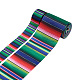 2Rolls 2 Styles Stripe Pattern Printed Polyester Grosgrain Ribbon OCOR-TA0001-37L-1
