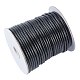 木綿糸ワックスコード  ブラック  1/8インチ（3mm）  50ヤード/ロール YC-WH0008-02A-1