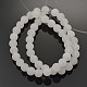 Jade blanc naturel perles rondes brins G-G735-08F-6mm-2