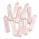 Colgantes naturales de cuarzo rosa X-G-S344-23F-1