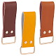 Gorgecraft 3 pièces 3 couleurs clips de ceinture en cuir AJEW-GF0005-01-1