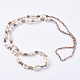 Spiral Shell Necklaces NJEW-K101-02-2