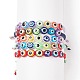 5шт 5 цвета смолы сглаза плетеные браслеты из бисера набор BJEW-JB08809-1